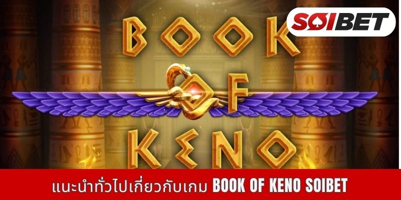 แนะนำทั่วไปเกี่ยวกับเกม Book of Keno Soibet
